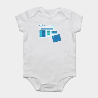website development flat illustration design Baby Bodysuit